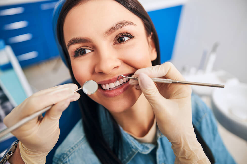 Health gums at the dentist