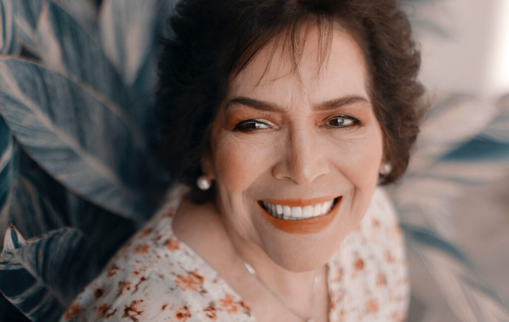 Woman smiling after Cosmetic Bonding