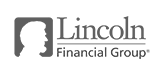 Logo of Lincoln Financial Group, showcasing their investment and insurance service offerings